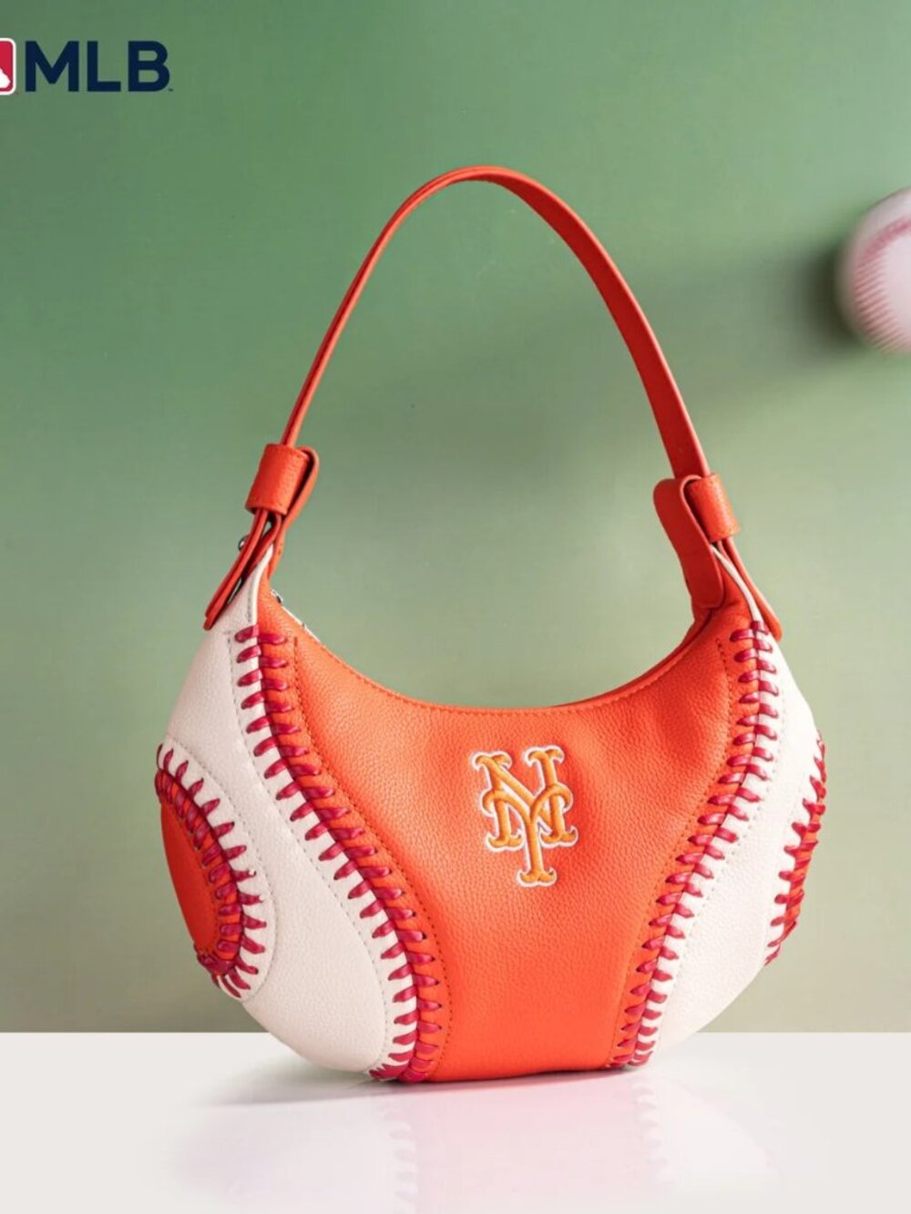 New York Mets Team Hobo Bag/Shoulder Bag Orange